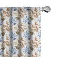 thumbnail image 1 of Garden Art Curtains 2 Panels Set, Rustic Theme with Leafy Branches Autumn Season Theme Rural Countryside Pattern, Window Drapes for Living Room Bedroom, 56"W X 84"L, Multicolor, by Ambesonne, 1 of 5