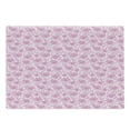 thumbnail image 1 of Garden Art Cutting Board, Pastel Colored Line Art Pattern Flourishing Wildflowers with Foliage, Decorative Tempered Glass Cutting and Serving Board, Large Size, Pink and Pale Pink, by Ambesonne, 1 of 1