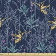 thumbnail image 1 of Garden Art Fabric by the Yard, Botanical Composition with Blossoming Flowers Exotic Forest Themed Illustration, Upholstery Fabric for Dining Chairs Home Decor Accents, Multicolor by Ambesonne, 1 of 5