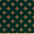thumbnail image 1 of Ambesonne Garden Art Fabric by the Yard Upholstery, Ornate Flower Design, 2 Yards, Apricot Ruby Dark Green, 1 of 4