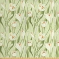 thumbnail image 1 of Ambesonne Garden Art Fabric by the Yard Upholstery, Spring Flora Bouquet, 2 Yards, Pale Green Orange Cream, 1 of 4