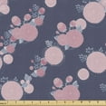 thumbnail image 1 of Ambesonne Garden Fabric by the Yard Upholstery, Pink Asters Romantic, 10 Yards, Dark Slate Blue Blush, 1 of 4
