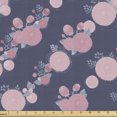 thumbnail image 1 of Ambesonne Garden Fabric by the Yard Upholstery, Pink Asters Romantic, 2 Yards, Dark Slate Blue Blush, 1 of 4