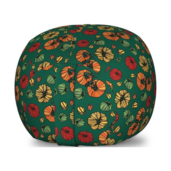 Garden Art Storage Toy Bag Chair, Organic Fresh Eating Healthy Living Theme Ornamental Tomatoes Vegetarian Diet, Stuffed Animal Organizer Washable Bag, Small Size, Multicolor, by Ambesonne