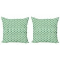thumbnail image 1 of Ambesonne Garden Art Throw Pillow Cover 2 Pack, Colorful Gardening, 16", Pale Green Teal, 1 of 2