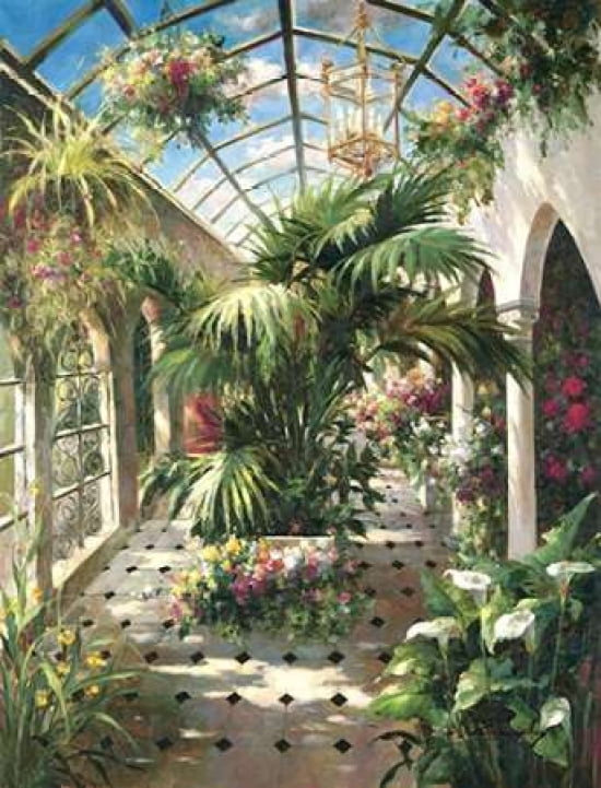Garden Atrium ll Canvas Art - Vera Oxley (22 x 28)