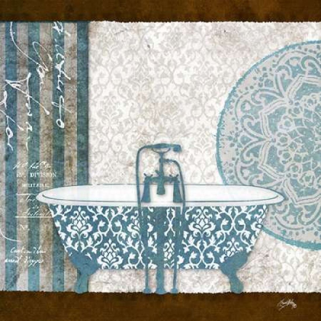 Garden Bath I Canvas Art - Elizabeth Medley (24 x 24)