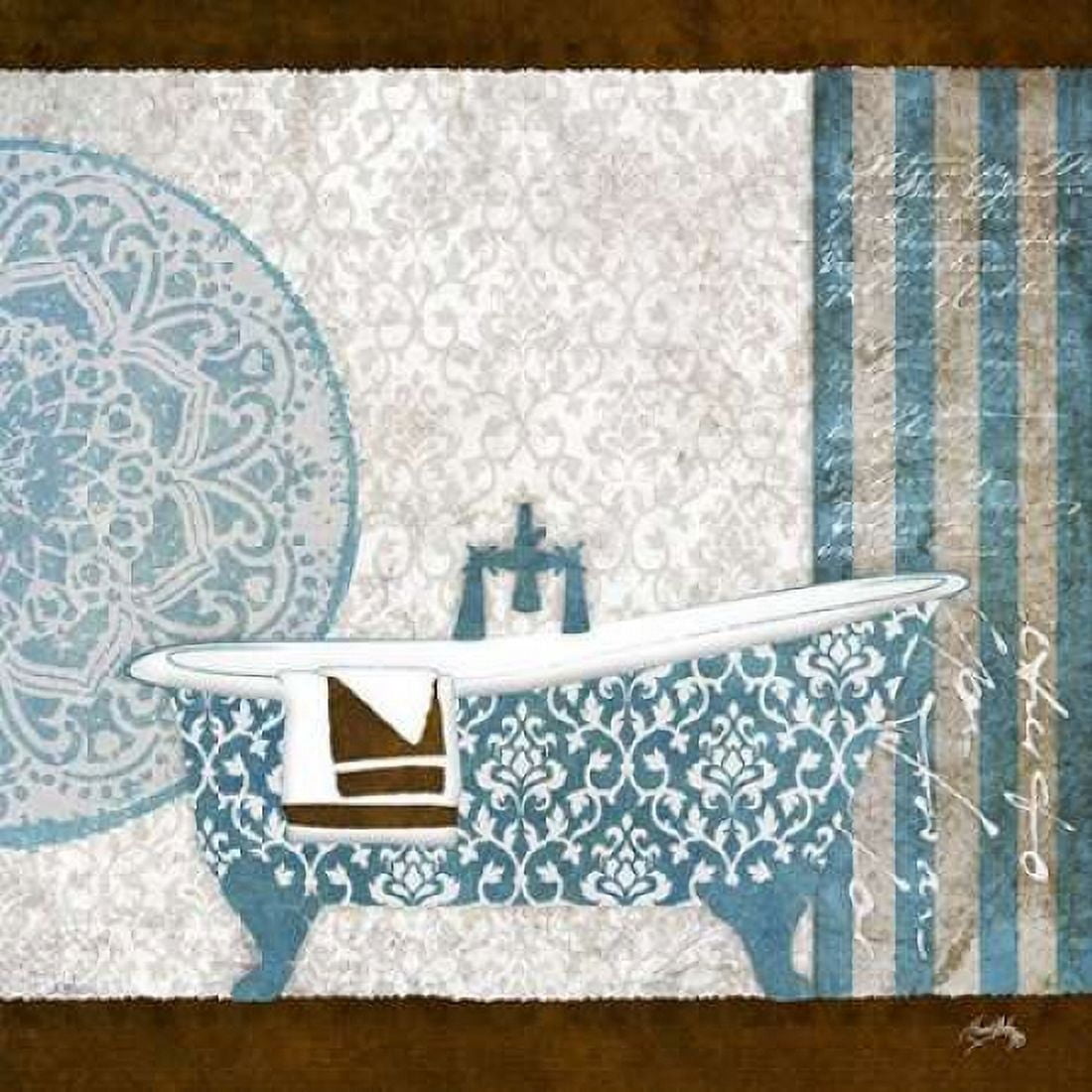 Garden Bath II Canvas Art - Elizabeth Medley (24 x 24)