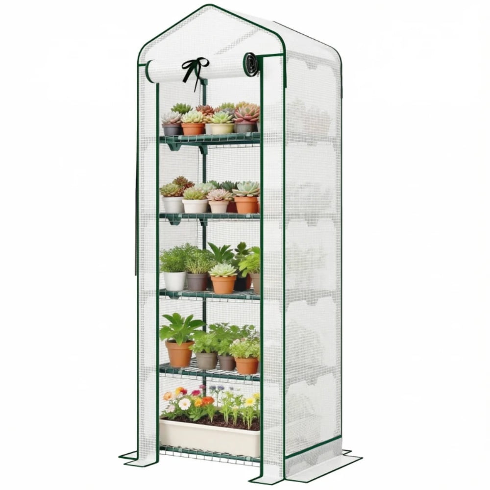 Garden Bed with Mini Greenhouse