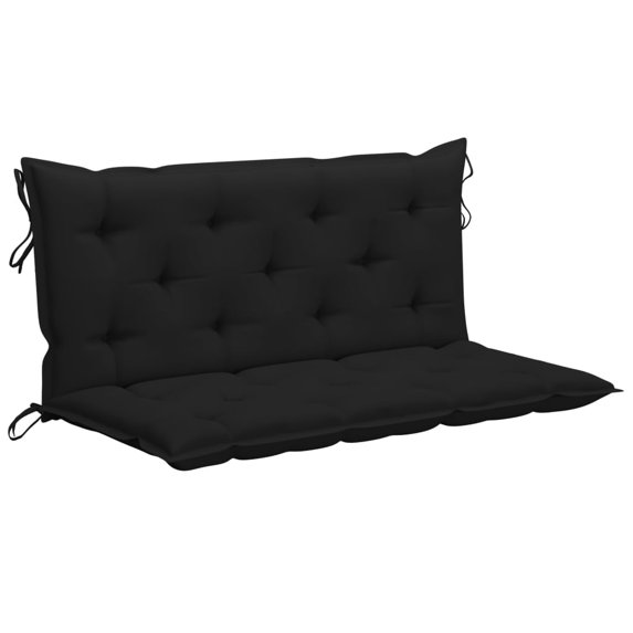 Garden Bench Cushion Black 47.2" Oxford Fabric