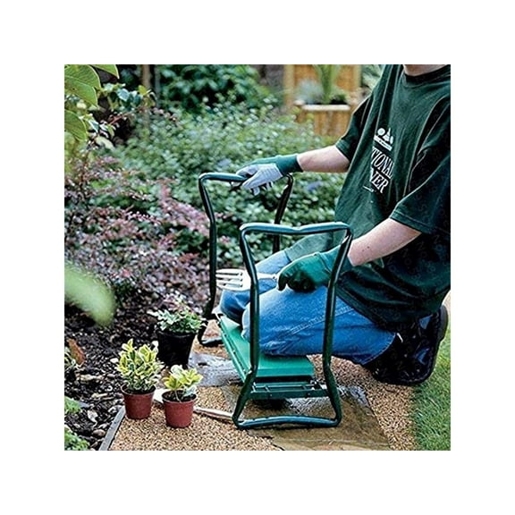Garden Bench and Kneeler Stools Gardening With Side Bag Pockets for Tools, Portable and Lightweight, Great Gift For Gardeners