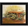 thumbnail image 1 of Garden Bench with Ferns 22x20 Black Ornate Wood Framed Canvas Art by Robinson, Theodore, 1 of 2