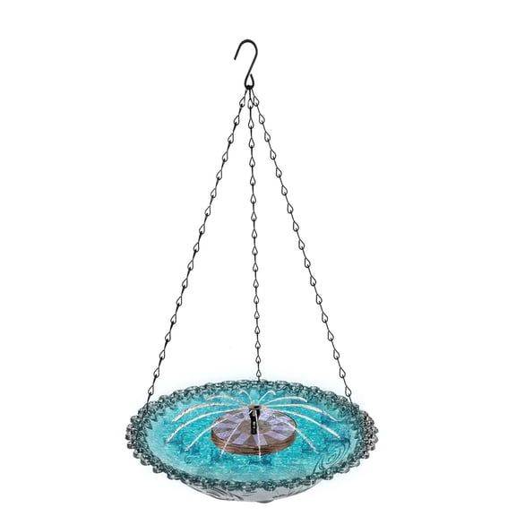 Garden Bird Bath With Integrated Fountain Feeder Design Large Capacity Water Source For Birds Squirrels Outdoor