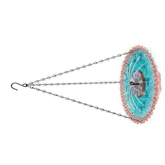 Garden Bird Bath With Integrated Fountain Feeder Design Large Capacity Water Source For Birds Squirrels Outdoor