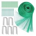 thumbnail image 1 of Garden Bird Netting Kit with Heavy Duty Green Mesh, 100 Zip Ties, 10 Garden Stakes, Plant Protection Net for Fruit, Vegetable, Flower, and Crop Gardens, Easy to Install and Reusable, 13x33 Feet, 1 of 6