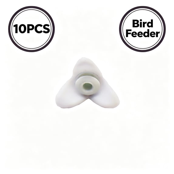 Garden Bird Supply, 10 Pack White Replacement Hummingbird Feeder Flowers, 3cm Flower Shape Feeding Ports Spare Bee Guard Flower Nozzles for Outdoor Hummingbird Feeders
