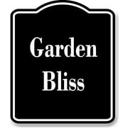 Garden Bliss BLACK Aluminum Composite Sign 15''x18''