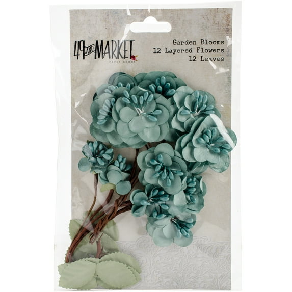 Garden Blooms 25/Pkg - Dusty Shale