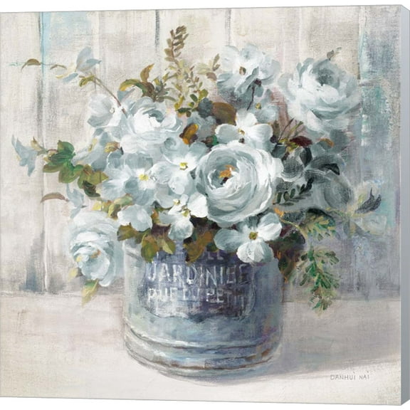 Garden Blooms I Blue Crop by Danhui Nai, Canvas Wall Art, 12W x 12H