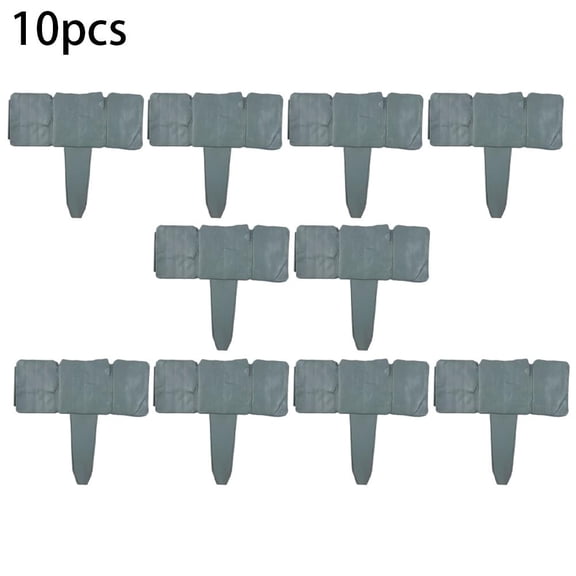 Garden Border Fence 10 Pack Interlocking Landscape Edging Decorative Lawn Edging Panels