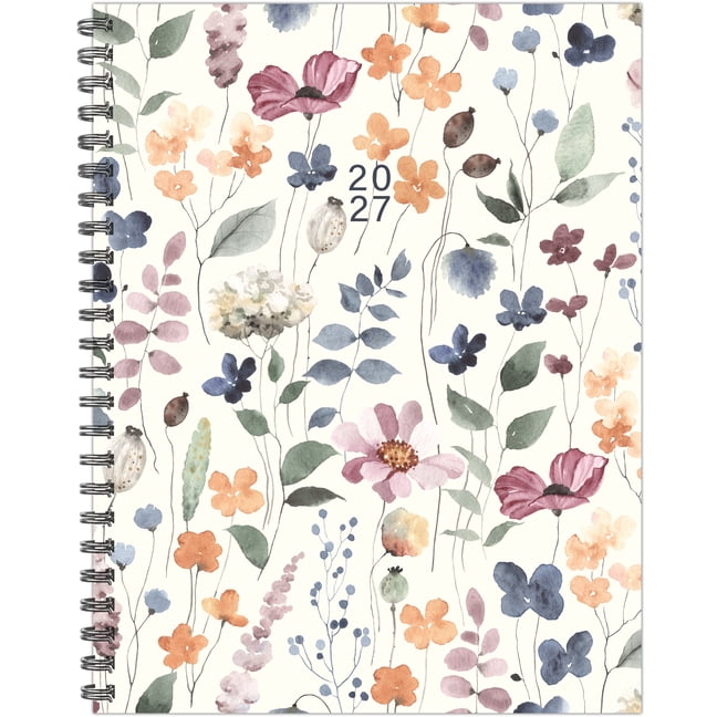 Garden Botanical 2027 8.5x11 Weekly Monthly Softcover Planner, (Paperback)