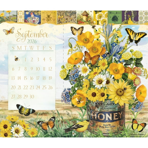 Garden Botanicals 2026 Postcard Desk Calendar, (Paperback)