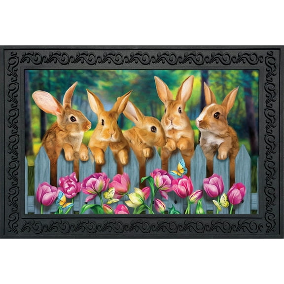 Briarwood Lane Garden Bunnies Spring Doormat