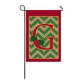 thumbnail image 1 of Chevron Stripe Holly Accented G Monogram Garden Flag, 1 of 7