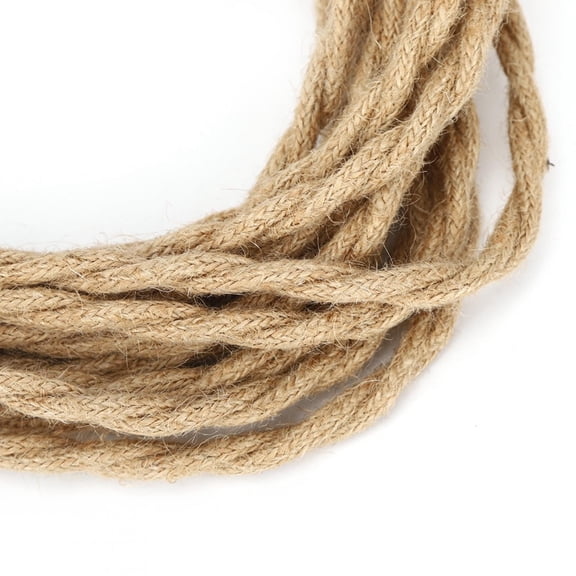 Garden Care Hemp Rope Twisted Electrical Wire Cord Cable, DIY Chandelier Light Accessory with Bright Colors, Durable for DIY Projects
