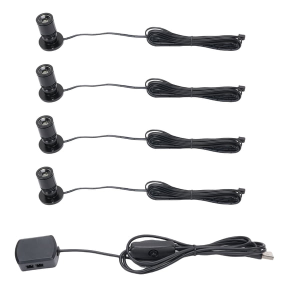 Garden Care Mini Spotlight, 4PCS Small Accent Light for Jewelry Display
