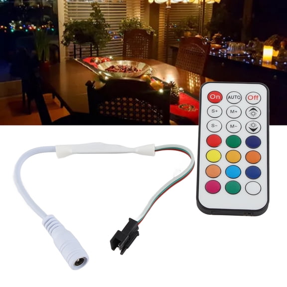 Garden Care RF Mini Wireless Remote Controller, Mini RF Dimmer Controller Plastic for TV Table