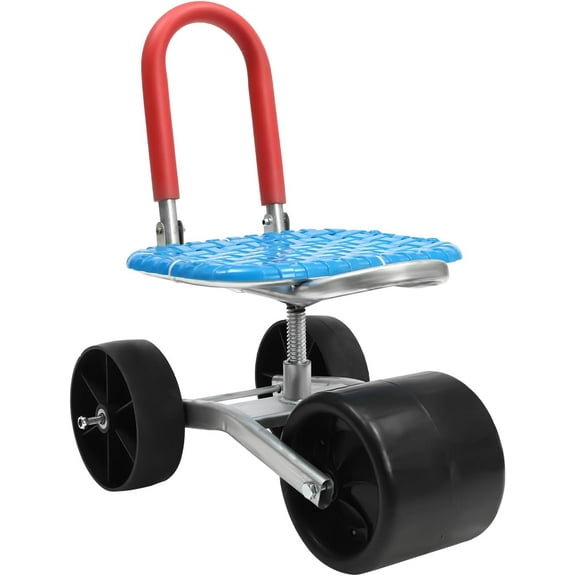 Garden Cart Rolling Stool Work Seat, 360 Rotatable 150KG / 330.69 lbs Rolling Garden Seat Gardenn Cart Rolling Bench with Wheels, for Patio Yard Orchard Farmland