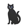 thumbnail image 1 of Garden Cat Silhouette Stake Photo Props Versatile Animal Statue Ornament for Outdoor Halloween Home Outside Decor 31x20cm, 1 of 10