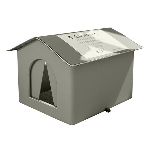 Garden Cats Shelter Strays Outdoor Cat House, Weatherproof Durable and Insulated for Feral Cats & Kittens 13*13*13In