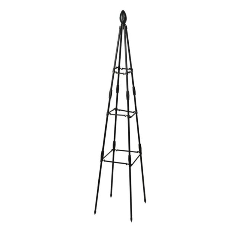 Garden Climbing Plant Bracket Flower Plant Support Bracket Black Height 160cm