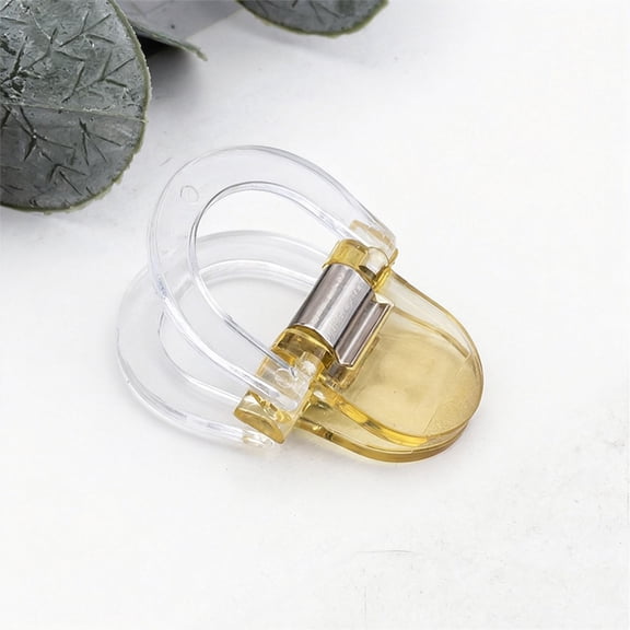 Garden Clips, Adjustable Clothes Clips, Hem Clips for Pants, Strong and Durable Clothes Clips, Universal Fixed Clamp, Multi Purpose Clothes Pins Yellow 0.98x1.1 Inch (1Pcs)