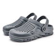 thumbnail image 1 of Garden Clogs Mens Water Clogs Summer Breathable Sports Sandals Slip On Beach Sandals Outdoor Indoor Garden Shoes Grey 41, 1 of 3