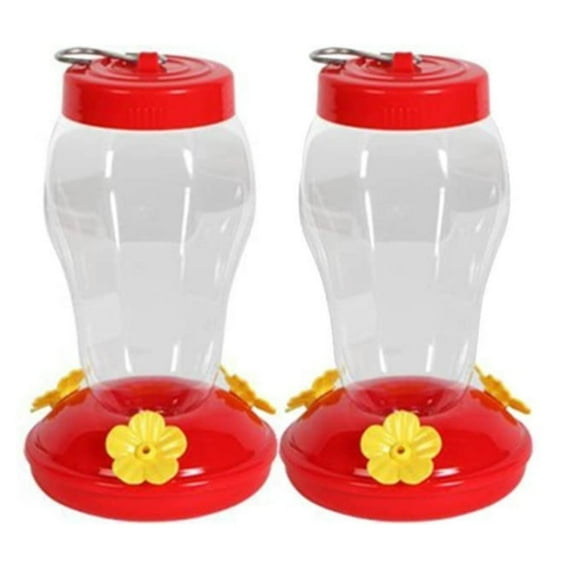 Garden Collection Hanging Hummingbird Feeders, Wide Mouth Waist for Pack of 2