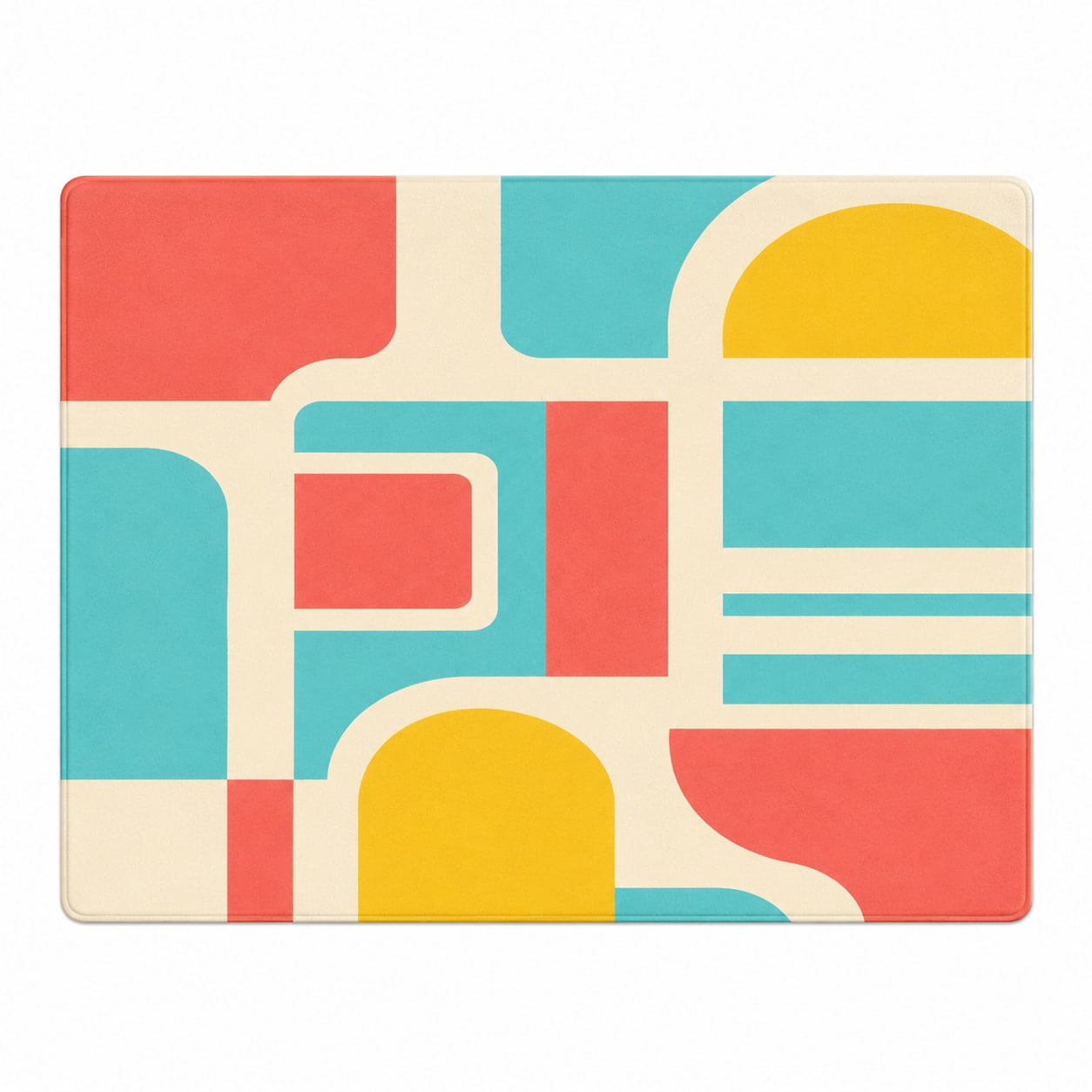 Garden Color Block Rectangle Rug for Living Room Modern Style - Walmart.com