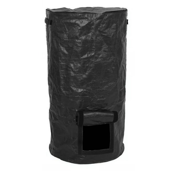 Garden Compost Bin With Lid Reusable Waste Disposal Bag Outdoor Composting Container Top Zip Portable Handle 35X60Cm 45X80Cm