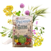 No-Till Farm and Garden Cover Crop Mix Seeds - 1 Lbs - Blend of Gardening Cover Crop Seeds Hairy Vetch, Daikon Radish, Forage Collards, Triticale, More