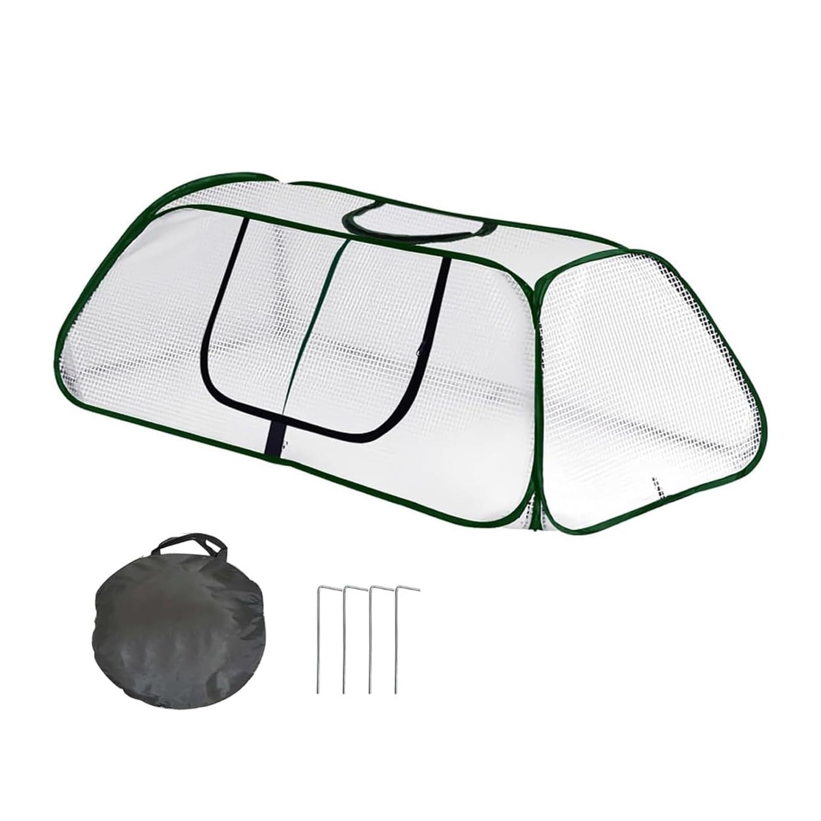 Garden Cover for Raised Bed Foldable Clear Greenhouse for Freeze Protective Row Plant Cover Accelerator Door Vegetable