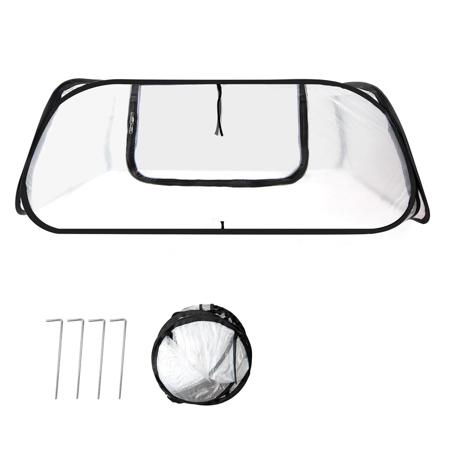 Garden Cover for Raised Bed Foldable Clear Greenhouse for Freeze Protective Row Plant Cover Accelerator Door Vegetable