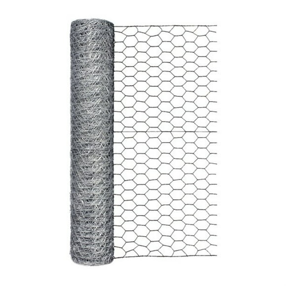 Garden Craft 24in H x 50ft L Gray Chicken Wire with 1in Openings