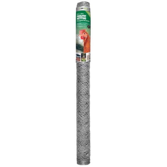 Garden Craft 36 in. H X 50 ft. L Galvanized Steel Poultry Netting 2 in.