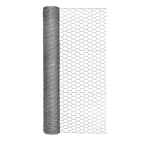 Garden Craft 36 in H x 50 ft L Galvinized Chicken Wire with 1 in Openings