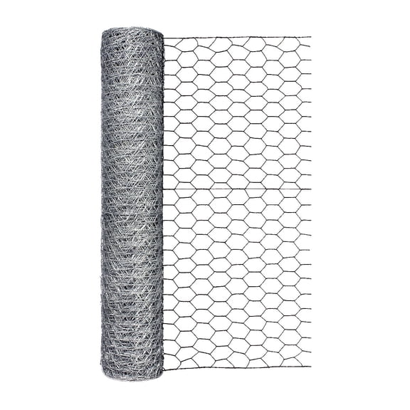 Garden Craft 36in H x 10ft L Galvinized Chicken Wire with 1 in Openings
