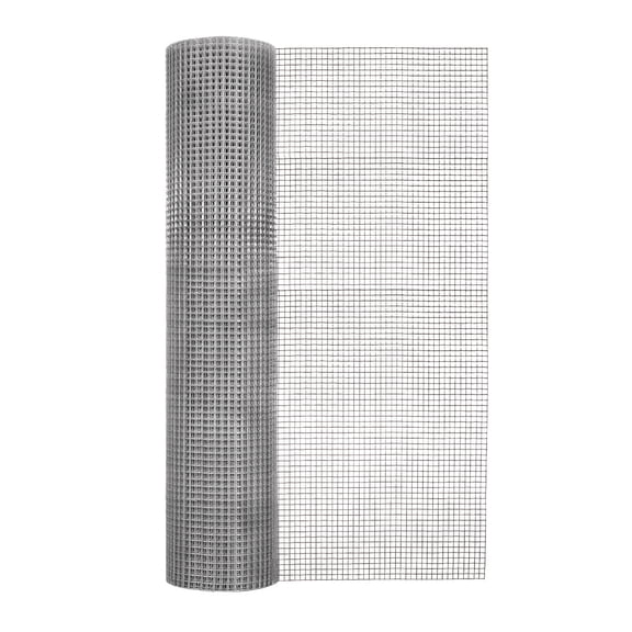 garden zone 48 inches x 100 feet - 1/2-inch openings, 19 gauge - galvanized rolled hardware cloth - for fencing around chicken coop, run, and gardens