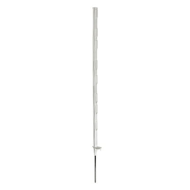 Garden Craft 48in H Molded White Plastic Step-in Post, Fence Post