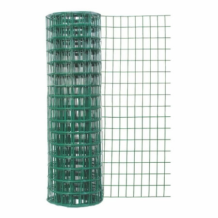Garden Craft Vinyl Coated Welded Wire Fence, Green, 24" x 50'